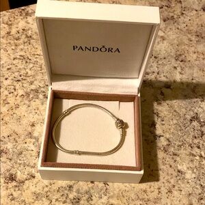 “Pandora “ Silver Charm Bracelet 7.5 in